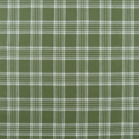 green and white plaid fabric